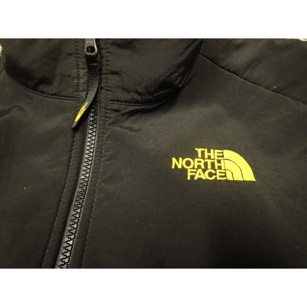 The North Face Denali Fleece Jacket Boys Large 14/16 Gray Black Excellent Zip Up